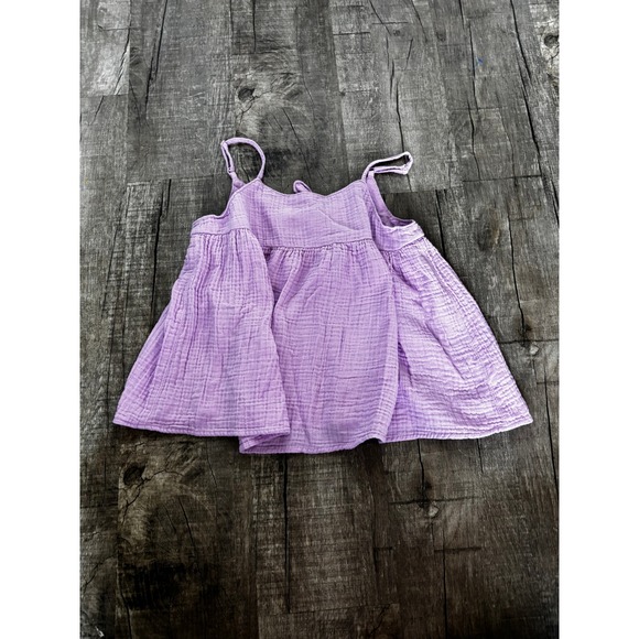 Cat & Jack Other - Cat Jack Purple Gauze Tunic Top Size XL 14‎ Girls Flutter Sleeve